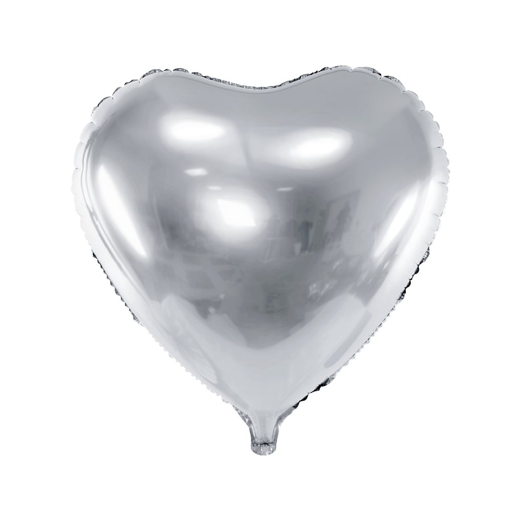 Surprise Box 3 Heart Balloons (Red & Silver Set) – Personalize 1 Balloon