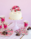 FLORAL PAPER CUP WITH HONEYCOMB CENTER