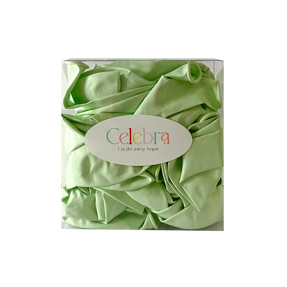 Macaroon Green Latex Balloon (30 Pieces)