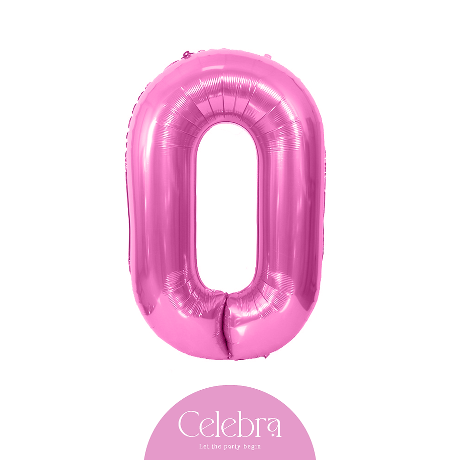 NUMBER 0 FOIL BALLOON