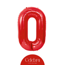 NUMBER 0 FOIL BALLOON