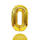 NUMBER 0 FOIL BALLOON