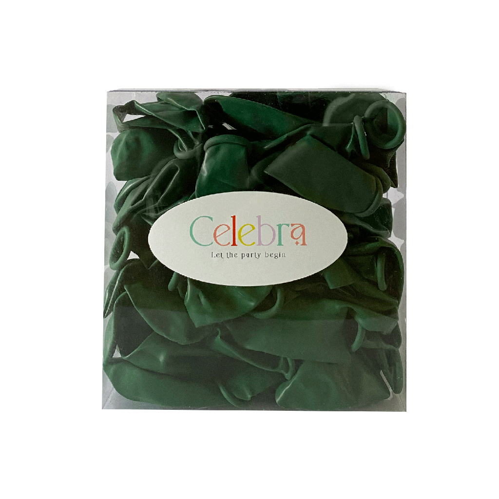 Forest Green Latex Balloon