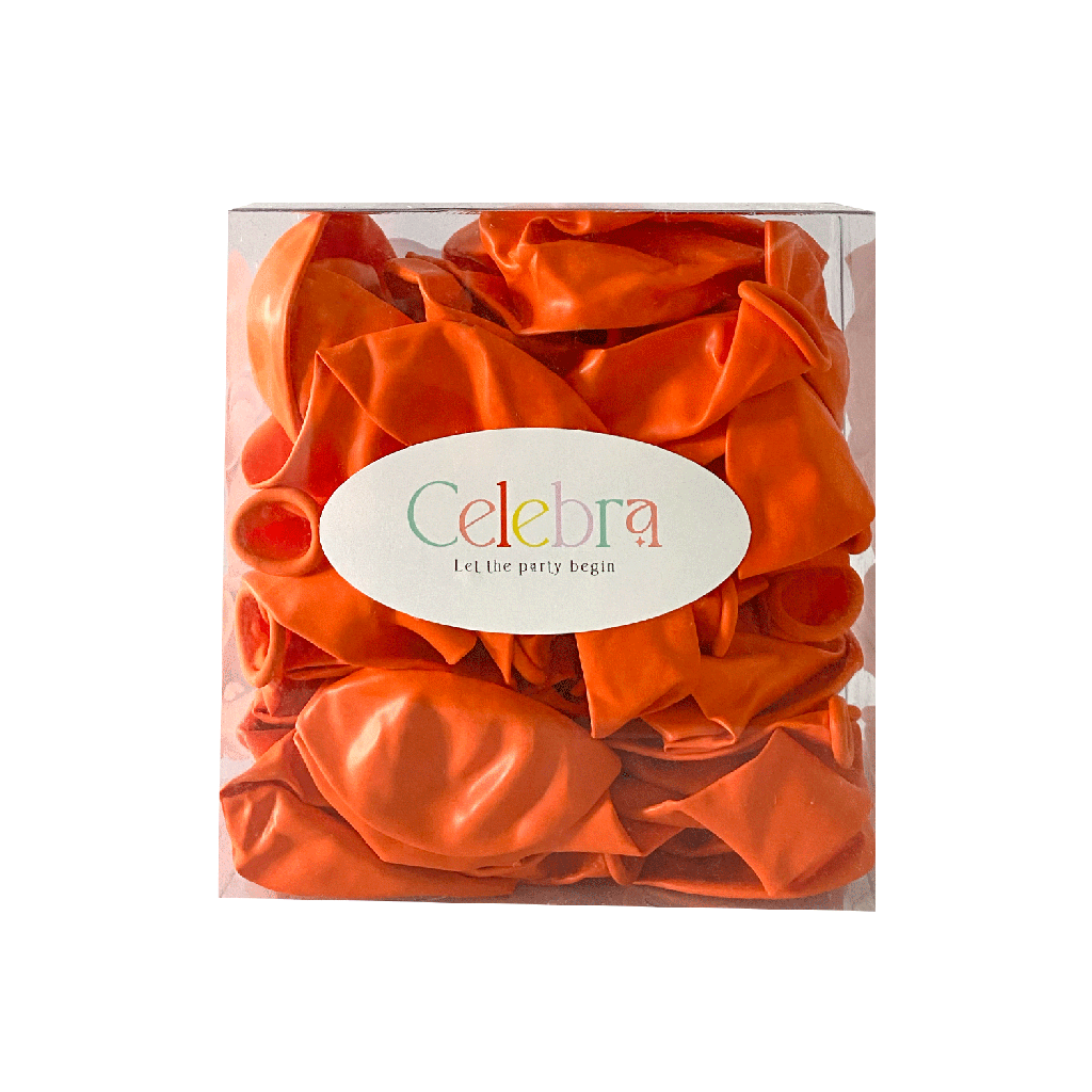 Orange Latex Balloon