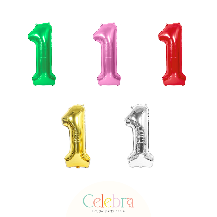 NUMBER 1 FOIL BALLOON