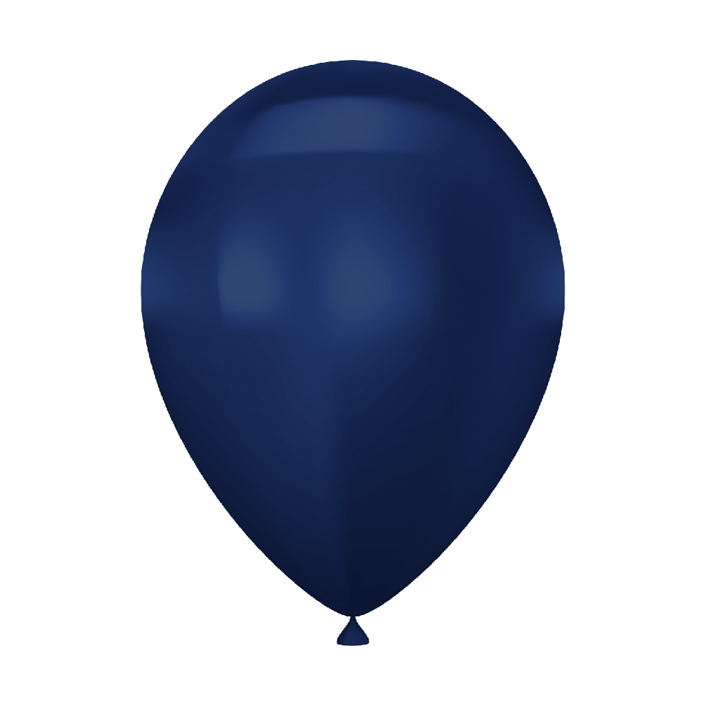Chrome Midnight Blue Latex Balloon
