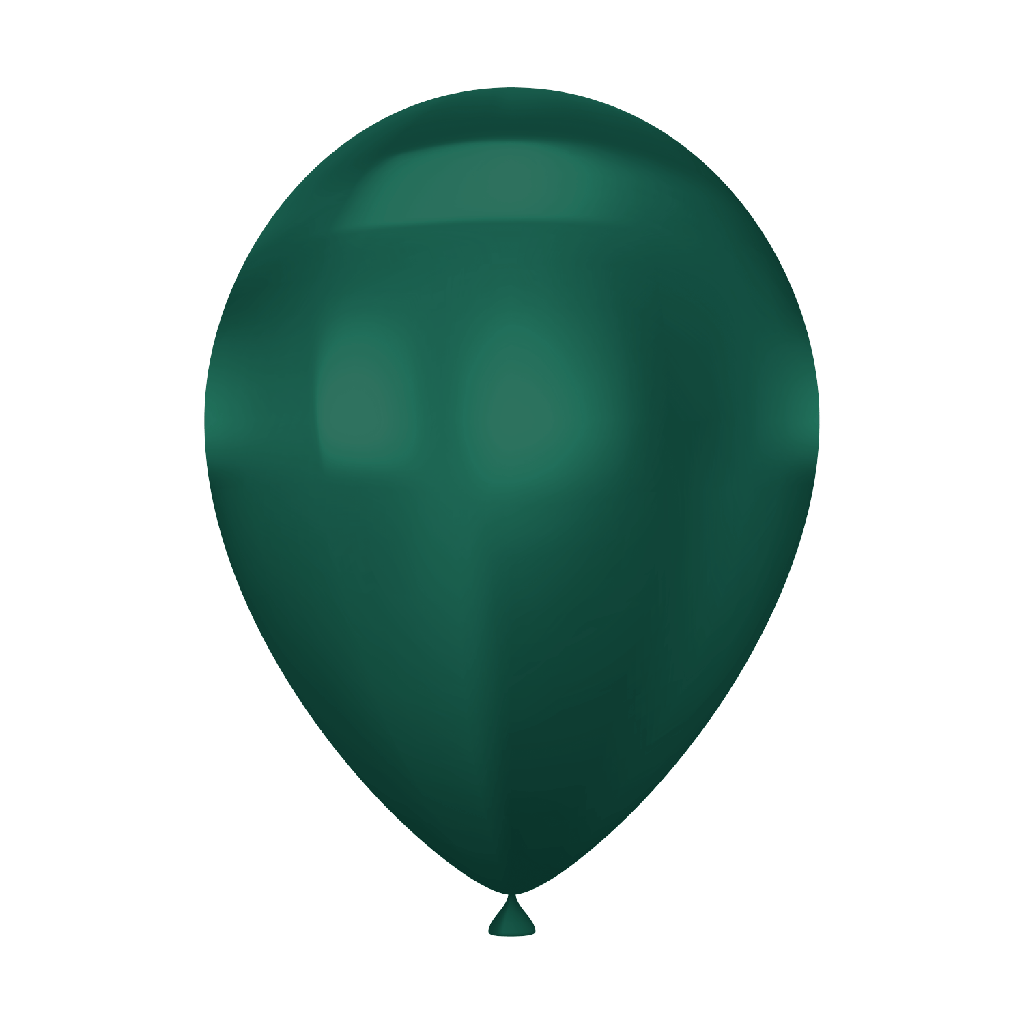 Chrome Dark Green Latex Balloon