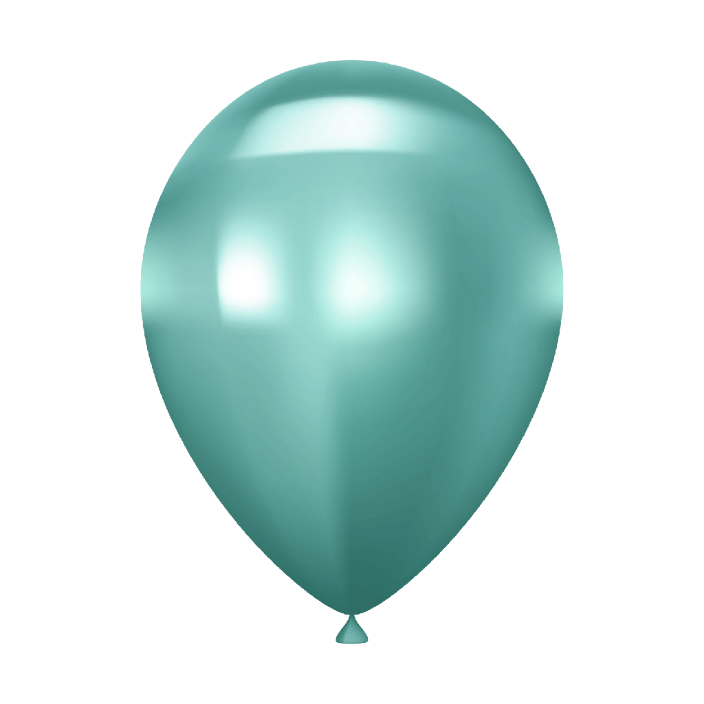 Chrome Green Latex Balloon