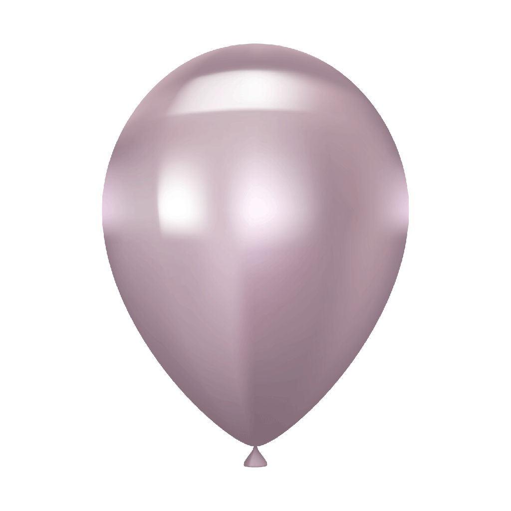 Chrome Pink Latex Balloon