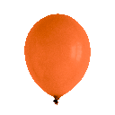 Orange Latex Balloon