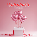 Surprise Box 3 Heart Balloons (Pink Set) – Personalize 1 Balloon