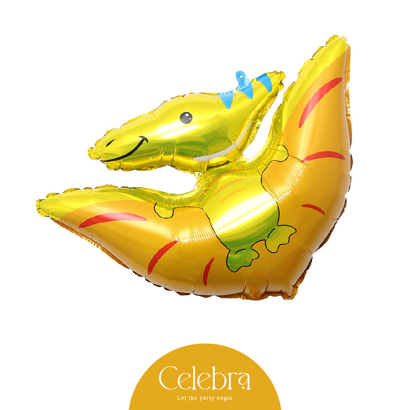 Yellow Dinosaur Balloon