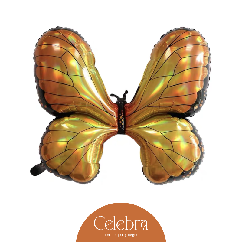 Orange Butterfly Balloon