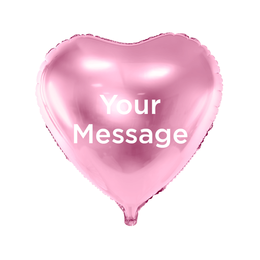 [HEART45-PK] Personalize Balloon With Helium, Heart Shape 45 cm, Pink