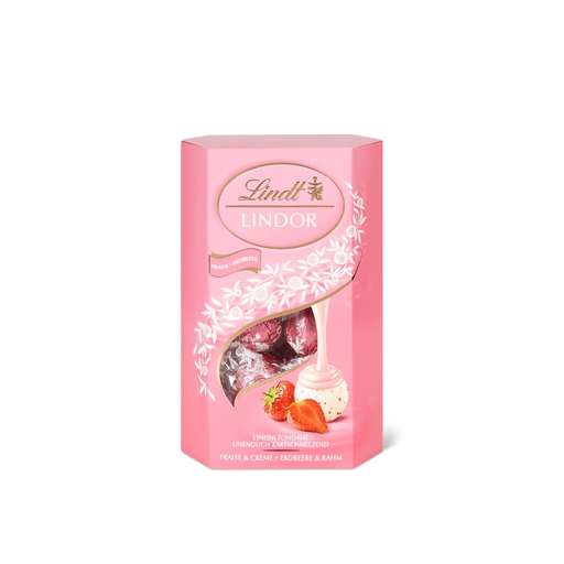 Lindt Lindor - Chocolate balls · Strawberry & cream 200g