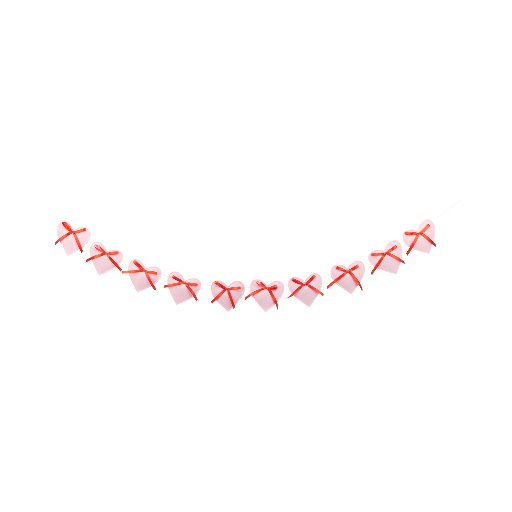 [VBW1103] FELT HEART BANNER