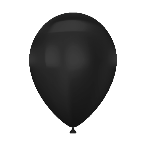[CH580] Chrome Black Latex Balloon