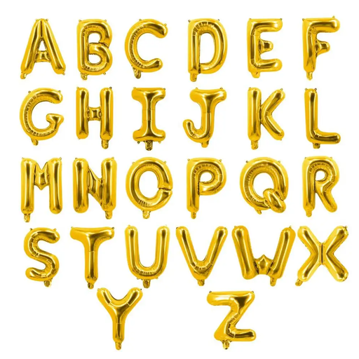 [FLG040] Gold Letter Foil Balloon 40 cm
