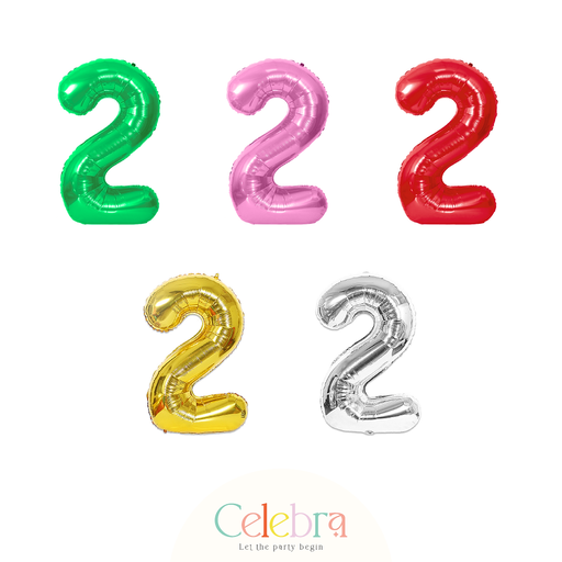 NUMBER 2 FOIL BALLOON