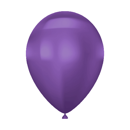 [CH551] Chrome Purple Latex Balloon