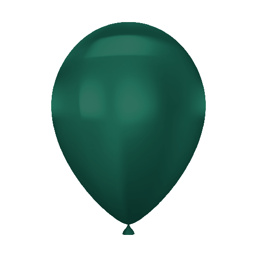 [CH534] Chrome Dark Green Latex Balloon