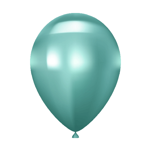 [CH530] Chrome Green Latex Balloon